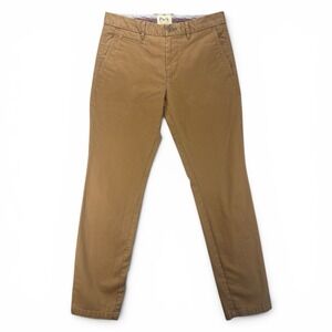 Perk Khaki Pants Mens 31x30 Slim Fit Stretch Chino Tan Cotton Casual Trouser